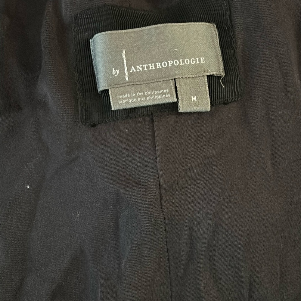 Anthropologie Black one shoulder dress - Picture 10 of 10